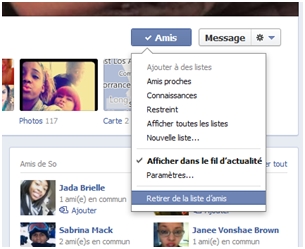 comment supprimer amis facebook